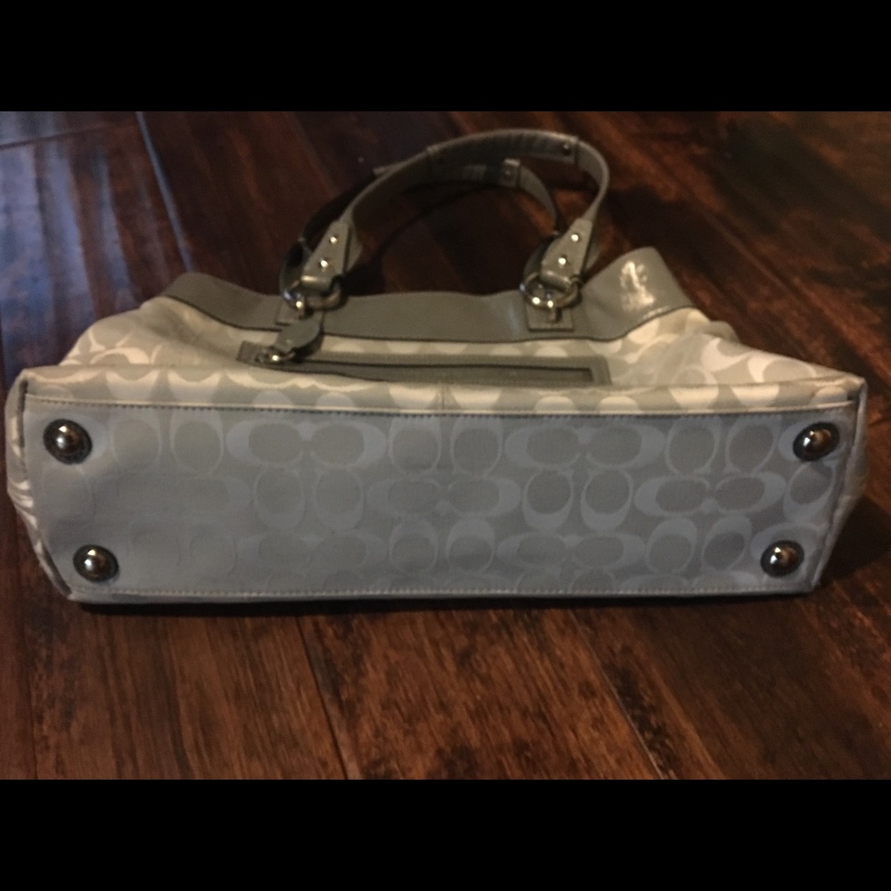 Coach Grey Penelope Signature Purse/Tote - Picture 7 of 7